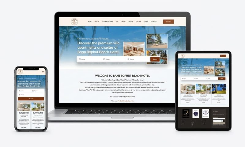 Hotel website